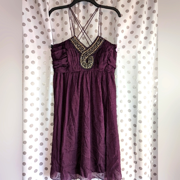 Motherhood Maternity Pleated Embellished Dress M - Picture 2 of 14